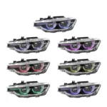 Compatible with 2013-2018 BMW 3 Series F30 Headlight Assembly Modification App Color LED Daytime Running Lights - Image 4