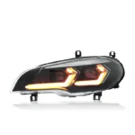 New LED Lens Daytime Running Lights Headlight Assembly for 2007-2013 BMW X5E70