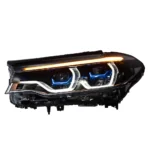 Laser projector headlights