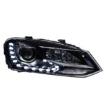 2003-2008 Volkswagen Golf MK5 Oliver Dual-Color 12V LED Headlight Assembly Retrofit with Turn Signals - Multi-Color - Image 5