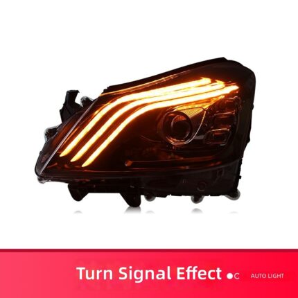 Headlight assembly upgrade for Toyota Camry XV70 2018-2022 models, featuring LED DRL flowing turn signal projection headlights - single-sided.