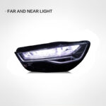 High-quality LED car taillight assembly for Audi A7, S7, RS7 2011-2018. New car taillight upgrade, turn signals - left + right, black. - Image 3