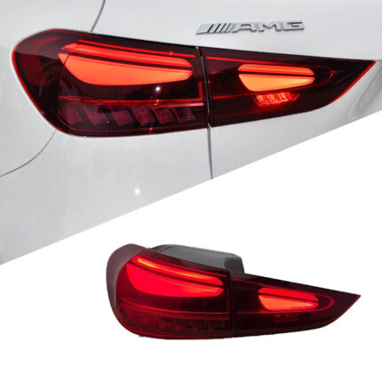 Maybach S-Class style LED taillight assembly for 2015-2021 Mercedes-Benz C-Class W205 - Maybach S-Class style LED taillights, for C-Class (single side), black.