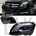 LED headlight assembly with LED daytime running lights for Porsche Cayenne 957 2007-2010 models, 12V headlights and daytime running lights - white. - Image 2