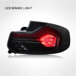 Suitable for 3 Series F30/F35 ABS taillight assembly 320/328 LED blacked-out sequential turn signals in red - LED taillights with sequential turn signals for 2013-2018 models, black. - Image 4