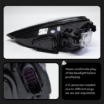 LED headlights for Porsche Cayenne 958 and 958.1 (2011-2018 models), upgraded headlight assembly for 2023 models (DRL). - Image 4