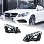 Suitable for Mercedes GLA X156 2016-2020 models, retrofitting with new LED projector headlights, including daytime running lights and turn signals - Natural White.