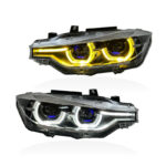 BMW 7 Series G12 LED headlights (2016, 2017, 2018); BMW G11 blue frame LED headlights (2016-2018); G12 headlights - cool white, left + right.