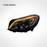 For..., ... 2007-2010 Mercedes-Benz C-Class W204 Maybach LED daytime running lights and headlight assembly modification 12V - white, 2007-2010 C-Class Maybach headlight - single unit - Image 3