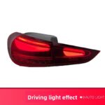 Maybach S-Class style LED taillight assembly for 2015-2021 Mercedes-Benz C-Class W205 - Maybach S-Class style LED taillights, for C-Class (single side), black. - Image 2