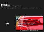 Retrofitting Audi A5 taillight assembly with smoked RS LED daytime running lights - 2015-2020 Black - Image 2