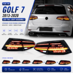 Toyota Corolla 2019-2023 LED Car Taillight Upgrade with Dragon Scale Fog Brake Signal Accessories - The taillights feature a continuous design. (Left + Right)