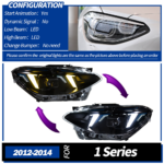 High-end LED daytime running lights for 2015-2018 BMW 1 Series F20 headlights, turn signals, and projector lenses - cool white, correct. - Image 7