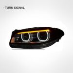 Customizable RGB color LED headlights for BMW F30, G20, G30, G01, E70, E90, E92, E84, and G22 series. - Blue, customizable. - Image 3
