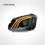High-end LED 12V daytime running lights and turn signals with lenses suitable for 2012-2017 Mercedes-Benz CLS models, W218 upgrade, white; CLS upgraded high-end headlights - single side. - Image 3