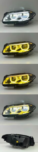 Upgraded new arrow-shaped dual-color high-brightness LED projector headlight assembly - cool white, suitable for BMW X3 F25 models from 2010 to 2013. - Image 4