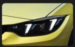 Suitable for 2013-2019 BMW F32 M4 headlight assemblies, spoon-shaped bi-color white and yellow LED DRL plug-and-play car lights - 10 pins - Image 2