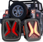 Upgraded RGB headlight and fog light kit for Jeep Wrangler JK 2007-2018, APP controlled ring lights, DRL plug and play - RGB - Image 7