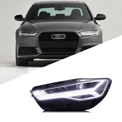 High-quality LED car taillight assembly for Audi A7, S7, RS7 2011-2018. New car taillight upgrade, turn signals - left + right, black.