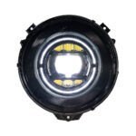 New blacked-out geometric headlights suitable for older Mercedes-Benz G-Class (W463) models, including G500, G63, G350, G400, and G55 - 2007-2017 - Image 3