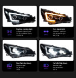LED taillight assembly 2009-2012 for Toyota RAV4 aftermarket headlight upgrade - RGB - Image 3