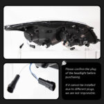 LED headlight assembly for Honda Ciimo FD2 JDM Civic 06-11 LED DRL turn signal lens projection headlight automotive lighting accessories - white - Image 5