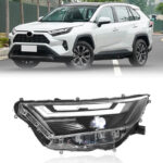 Taillight assembly with flowing lights suitable for 2010-2021 Prado and 2010-2015 Lexus GX - Blacked-out model, LED