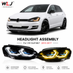 Suitable for 2013-2017 Volkswagen Golf 7 models, and for BMW G22 style dual-color LED projection headlight assemblies with high-brightness daytime running lights.
