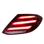 Headlight assembly for 2007-2010 Mercedes-Benz C-Class W204 models. Upgraded to LED lenses for C300, C260, and C200 models. - Original halogen lights. - Image 3