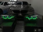 RGB LED headlights for BMW F30/F35 2013-2015, 7-color X Fantasy DRL blue lighting effect upon startup, uses original driver, plug and play - 7-color - Image 3