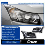 Upgrade your Chevrolet Cruze headlight assembly (2009-2014) to BMW 5 Series LED daytime running lights and turn signals. - Car Lights - Image 8