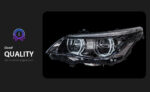 W205 taillight assembly upgrade for 2014-2021 Mercedes-Benz C-Class, featuring "Devil Eye" taillights - Black. - Image 4