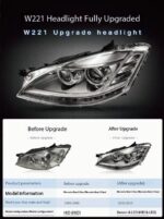 High-quality 2020-2024 Mercedes-Benz GLE W167 LED headlights, automatically upgradable to W167 headlights. - Low-level, Correct - Image 7