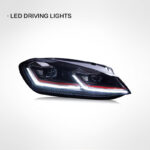 LED headlight assembly for Volkswagen Passat B7 2011-2016 models, DRL concealed design LED headlights, car styling - single unit. - Image 2
