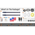 DBH RGB LED Whip Flag Light, APP Remote Control, Dual-Control Brake and Turn Signals, Waterproof Off-Road UTV ATV SXS Light - RB Style, Customized - Image 3