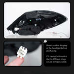 Mercedes-Benz V-Class Vito Metris Headlight Assembly 12V 6000K LED DRL Sequential Turn Signal Retrofit/Upgrade - White, Modified Concept Version Full LED Headlight Assembly - Image 5
