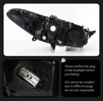 2012-2013 Ford Focus Car Headlights - 12V LED Headlight Assembly with Lens and Daytime Running Lights - Brand New Retrofit - Cool White - Image 5