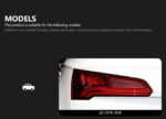 DBH Audi Q7 2006-2015 LED Taillights and Taillights with DRL Brake Lights 6000K Color 12V Automotive Parts - Left + Right, 06-09 Original Vehicle Halogen Red - Image 4
