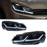 Golf 5 headlights 2006-2010 DRL LED upgrade turn signal headlight modification assembly signal car parts Volkswagen - Image 4