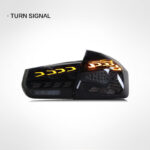 Suitable for BMW 3 Series F30 taillight assembly, 320 328 F35 upgraded with dragon scale LED sequential turn signals M3 - 3 Series dragon scale taillights (single side), black. - Image 3