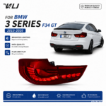 Dual-color angel eye LED headlight assembly with M5-style daytime running lights, suitable for BMW 5 Series E60 models from 2003 to 2010 - Yellow