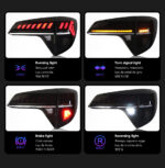Suitable for 11th generation Honda Accord LED taillight assembly Audi-style sequential turn signals and DRL taillights - single unit - Image 2