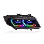 Upgraded LED taillights for BMW E46 4-door models (2001-2004), featuring dynamic sequential turn signals, brake lights, and reverse lights; plug and play. - Image 2