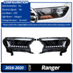 HILUX REVO ROCCO LED Headlights 2021-2024 Headlights, HILUX DRL Turn Signals, High-Resolution Car Accessories - Black, Left + Right - Image 7