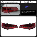 Retrofitting Audi A5 taillight assembly with smoked RS LED daytime running lights - 2015-2020 Black - Image 7