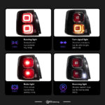 Range Rover L322 LED taillights 2002-2012 signal taillights, reverse brake, Drl car parts, car lights - red, left + right - Image 3