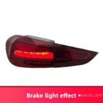 Maybach S-Class style LED taillight assembly for 2015-2021 Mercedes-Benz C-Class W205 - Maybach S-Class style LED taillights, for C-Class (single side), black. - Image 4