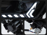 HILUX REVO ROCCO LED Headlights 2021-2024 Headlights, HILUX DRL Turn Signals, High-Resolution Car Accessories - Black, Left + Right - Image 6