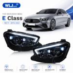 Maybach-style LED projection headlight assembly (with DRL) for 2016-2020 Mercedes-Benz E-Class W213 - 2021-2020