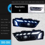 Suitable for 2013-2018 Audi Q3 rear light assemblies, used for retrofitting LED driving lights, brake lights, wiper lights, and turn signals. - Original LED version, blacked-out version. - Image 7